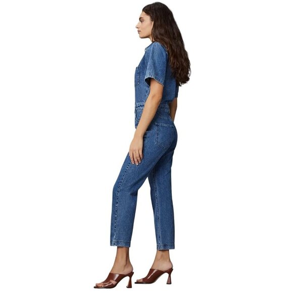 DL1961 Hannah Denim Jumpsuit in Blue Medium Womens Jeans Denim Outfit - Picture 2 of 16